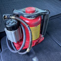 32 Tons heavy duty Air / Manual Hydraulic Bottle Jack Low Profile Truck RV trailer lift 