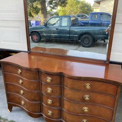 Furniture Dresser Vintage Dresser Drexel Vintage Dresser Solid Wood With Mirror MAKE AN OFFER!