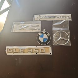 BMW And Mercedes-benz Emblems