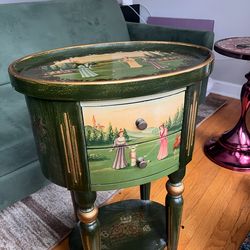 Hand painted side table