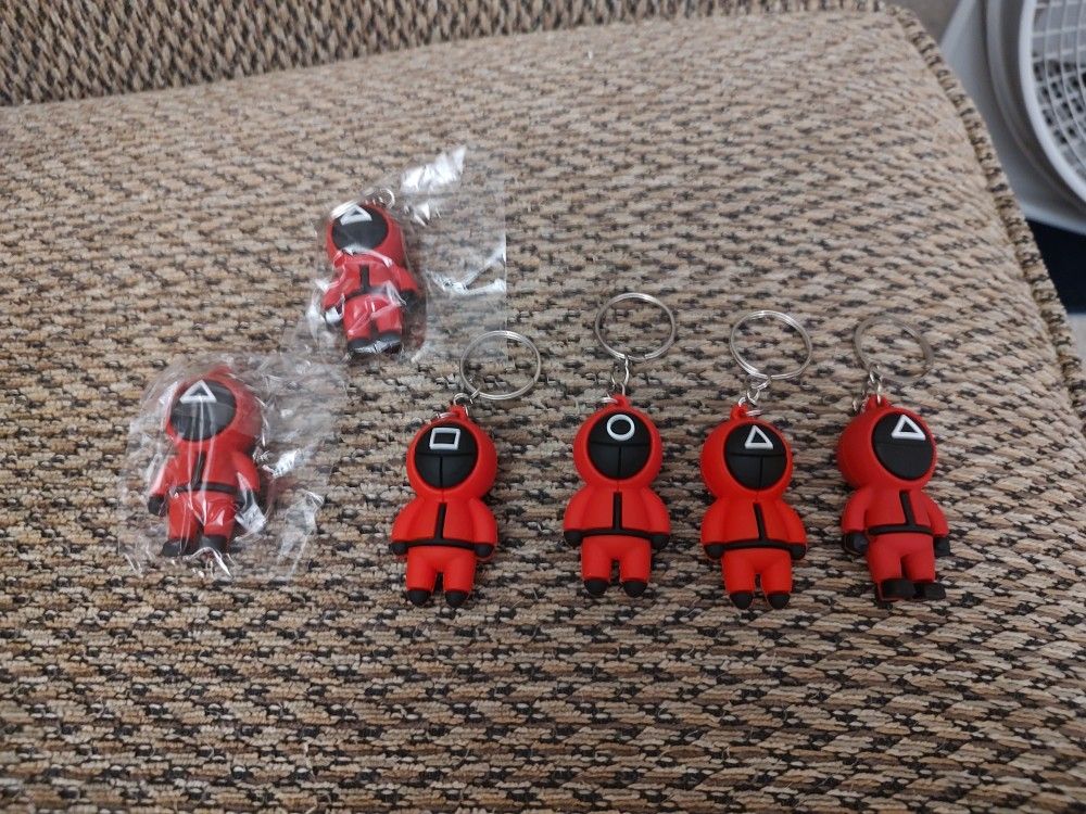 SQUID GAME KEYCHAIN. $5 EACH. NEW. PICKUP ONLY.