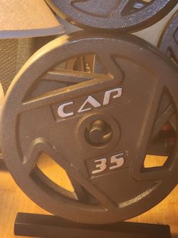35lb cap barbell plates