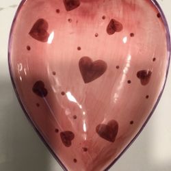 Heart Shaped Valentine Trinket Dish