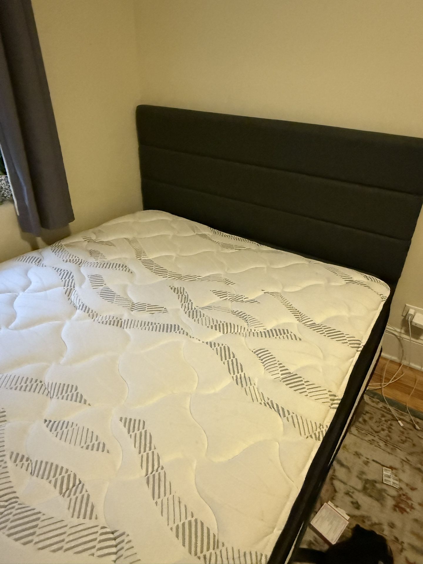 Queen Mattress and Bed Frame