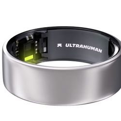 Ultrahuman Ring AIR - Raw Titanium - Size 8