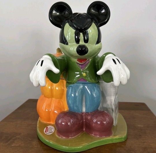 Disney Mickey Halloween Frankenstein Cookie Jar