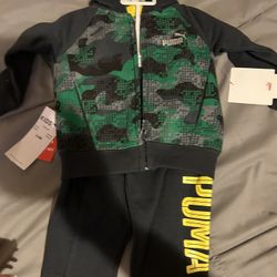 New baby puma Sweat Suit 3 Pieces 3-6months 