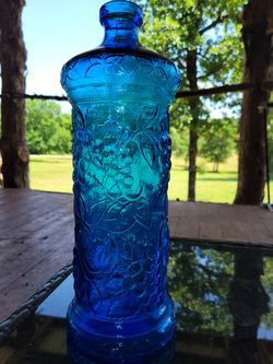 1960s Electric Blue Decanter 