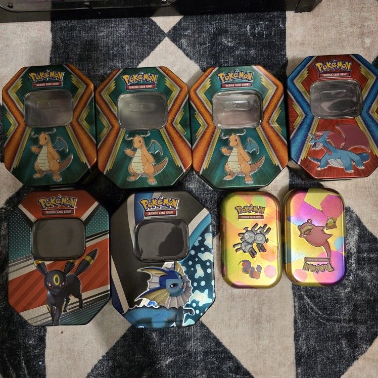 Pokemon Card Tins And Lunchbox