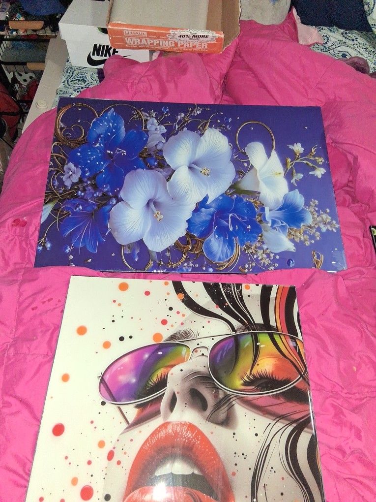 art deco pictures laquaer very nice will separate 45$bundle