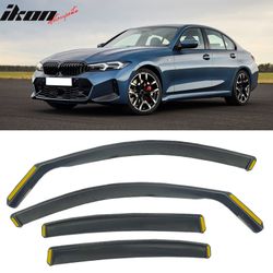 Fits 2019-2026 BMW G20 3 Series G80 M3 Sedan Side Window Visor In-Channel Deflectors