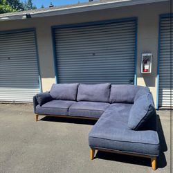 Macy’s Blue Jollene Sectional