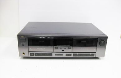 READ!!! JVC TD-W305 Auto Reverse Dual Cassette Player Deck AS-IS