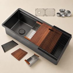 42 in Black Kitchen Sink