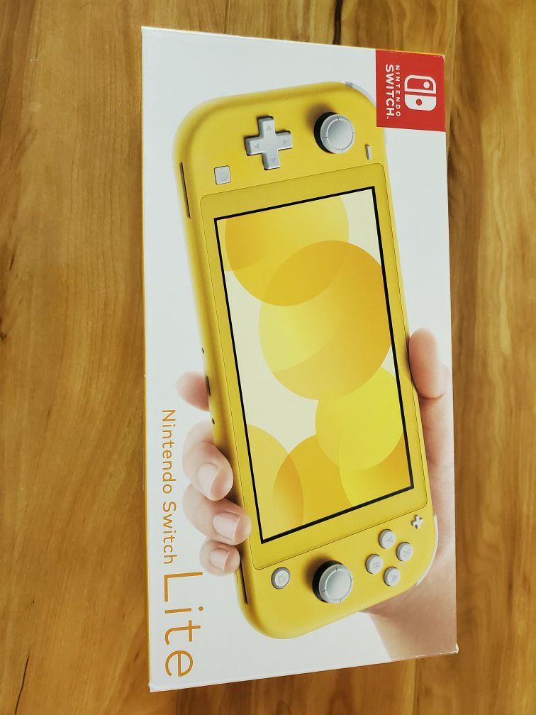 Brand New Nintendo Switch Lite Yellow Color