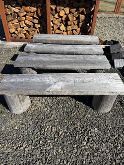 Log benches