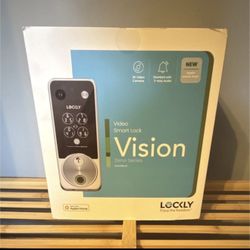 Lockly 2K Video Vision Zeno Series Deadbolt WiFi Smart Lock Home Key Fingerprint