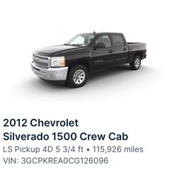 2012 Chevrolet Silverado 1500