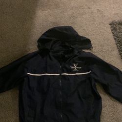 Dark Blue Windbreaker Jacket 
