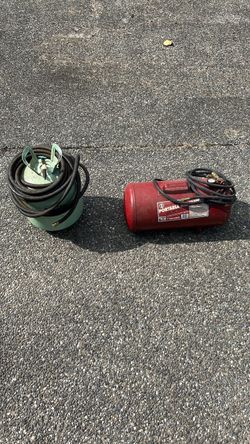 7-Gallon Portable Air Tank + Bonus Hose Reel Tank