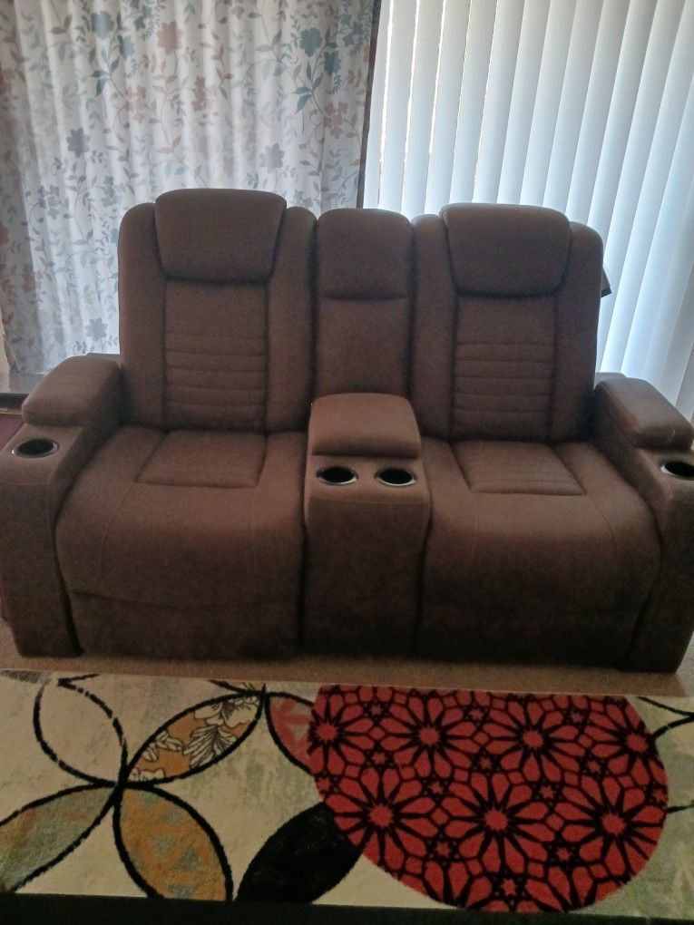 Powered Double Recliner Sofa