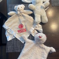 Set Of 3 Baby Toy Soft Rattles