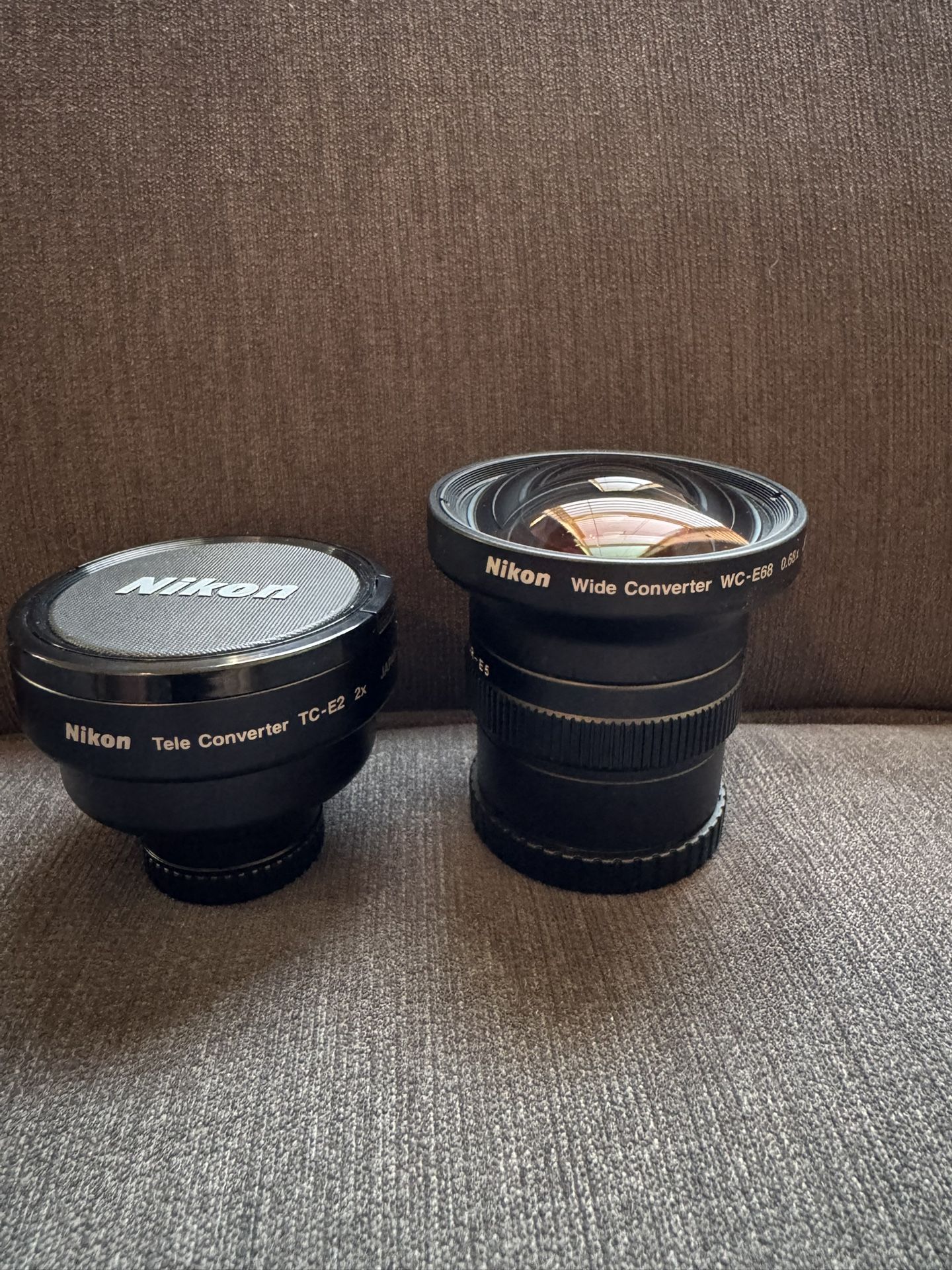 Nikon TC-E2 Lens & Nikon WC-E68 Lens 