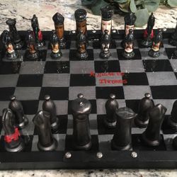 Custom Handcrafted Chess Board And Chess Pieces