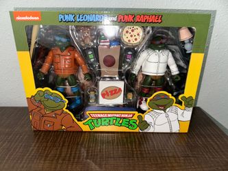 NECA teenage mutant ninja turtles punk Leonardo and Rafael 2 pack