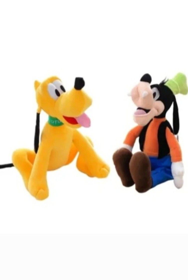 Goofy and Pluto Plushy In Good Conditions
