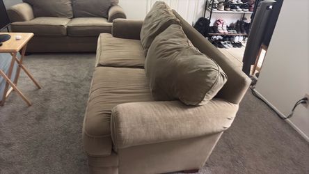 Beige Fabric Sectional Sofa