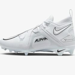 Men's Nike Alpha Menace 3 Pro White Football Cleats Sz 12🏈