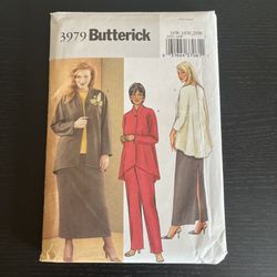 Butterick Sewing Pattern 3979 Size 16W 18W 20W Jacket Shirt Top Skirt Pants 2003