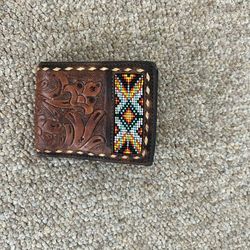 Native American Leather Wallet 