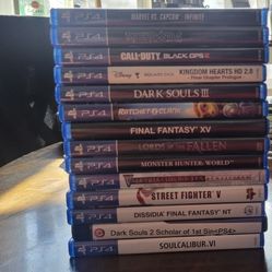 PS4 Games w/ Cases 