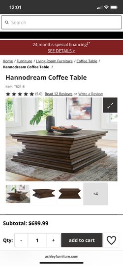 Ashely coffee table