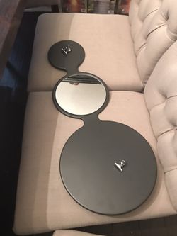 IKEA metal office decor wall mirror with magnet clips