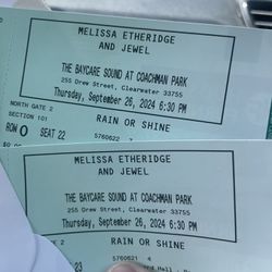 Two Tickets To Melissa, Etheridge And Jewel