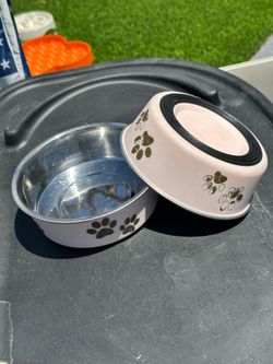 Assorted dog and cat bowls All sizes