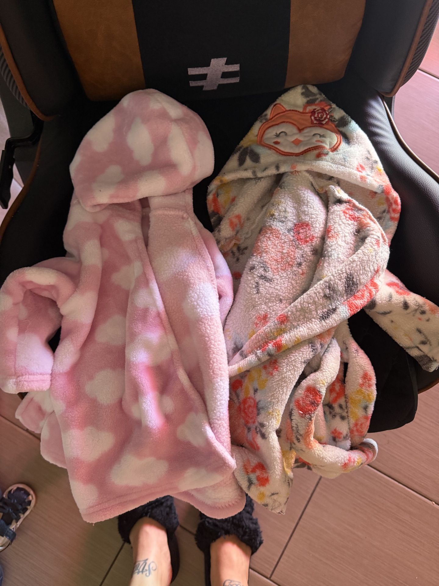 Baby bath towels, robes, and swaddles