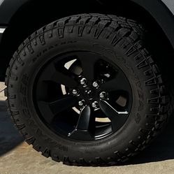 OEM Ram 18” Wheels + Falken Wildpeak AT4 Tires – 295/70R18
