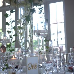 Gold Acrylic Table Number 