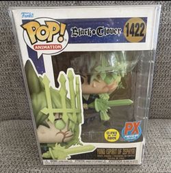 Funko Pop! Animation Black Clover Yuno Spirit of Zephyr #1422 GITD PX