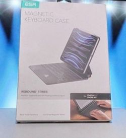 ESR Case for iPad Air 11 Inch with Keyboard (M2, 2024) and iPad Pro 11/Air 5th/4th Generation, Easy Setup Magnetic Stand