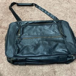 Leather Tote/Garment Bag 
