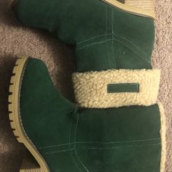 Green Boots, Size 10