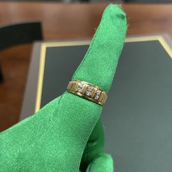 Rolex ring bezel style diamond ring