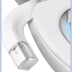 Ultra-Slim Bidet Dual Mode Bidet Attachment for Toilet, Bidet Toilet Seat Attachment with Pressure Controls(Feminine/Posterior Wash),Easy to install D