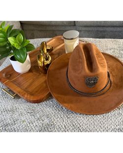 Cognac brown Cowboy Hat.