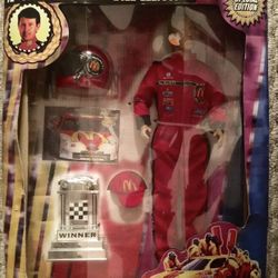 Vinage Nascar Bill Elliott 12” Collectible Figure Pack With Mcdonalds Advertisin